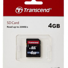 Card de memorie Transcend SDHC, 4GB, Clasa 10