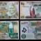 LOT SET 4 bancnote ZAMBIA 2 5 20 1000 KWACHA 1980 - 2009 UNC necirculate **
