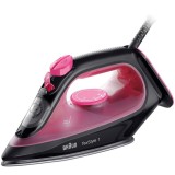 Fier de calcat Braun TexStyle 1 SI1070PU, 2000 W, abur variabil 25g/min, jet de abur 130g/min, rezervor 220 ml, talpa ceramica, sistem antipicurare, N