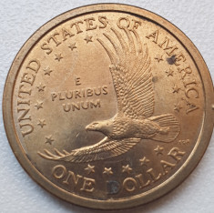 Moneda 1 Dollar 2000 USA, Sacagawea, litera P foto