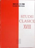 Studii Clasice XVIII - Al. Graur, 1979, Academia Republicii Socialiste Romania, Filosofie, Limba Romana
