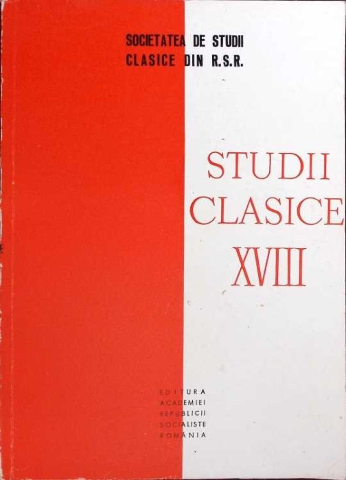 STUDII CLASICE XVIII-AL. GRAUR SI COLAB.-265314