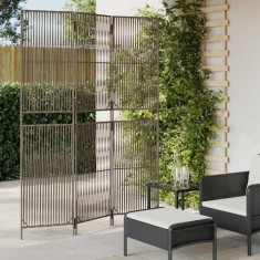 vidaXL Separator de cameră cu 3 panouri, gri, poliratan 365390