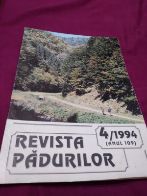 REVISTA PADURILOR NR 4 /1994 foto