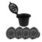 Set 5 Capsule Reutilizabile din Plastic Ecologic si Inox, Compatibile cu Aparatele de Cafea Nespresso