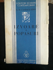 ?Izvoare si popasuri?, G.M.Cantacuzino, 1934, princeps foto