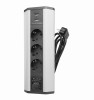 Prelungitor grup 3 prize schuko si 2 USB 2.1A pentru colt montaj pe blat sau birou 16A 3680W 230V cablu 1.8 metri 3G1.5