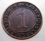B.337 GERMANIA WEIMAR 1 REICHSPFENNIG 1936 A