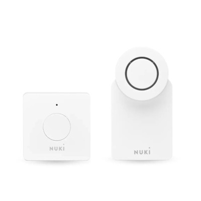 Pachet Nuki Combo 4.0, Include Nuki Smart Lock 4.0 si Nuki Bridge, Control de la distanta prin aplicatie SmartElectro IntelligentHouse foto