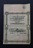 Actiune 1924 soc. de masini agricole , industriale AGRARA , titlu 20 actiuni