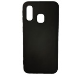Husa silicon soft-touchc ompatibila cu Samsung Galaxy A40, Negru, ALC MOBILE