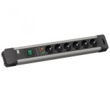 Prelungitor CONNECTUS 6 x CEE7 , cu intrerupator, cordon 5m