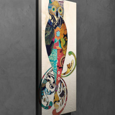 Tablou decorativ, PC178, Canvas, Lemn, Multicolor
