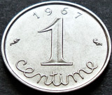 Cumpara ieftin Moneda 1 CENTIME - FRANTA, anul 1967 * cod 3957, Europa