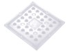 Lentilă LED pătrată PMMA transparentă 9,5mm