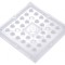 Lentilă LED pătrată PMMA transparentă 9,5mm