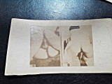 2 Fotografii Erotice Vechi, cca. 1900, Sepia, 9.5x6.5cm, pe Carton - Arta Erotica Vintage