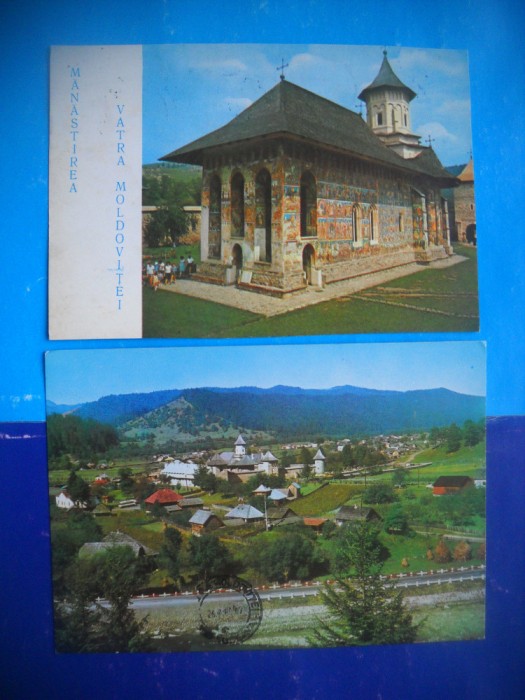 HOPCT LOT 2906 VATRA MOLDOVITEI-JUD-SUCEAVA-2 CARTI POSTALE-CIRCULATE