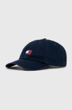 Tommy Jeans șapcă de baseball din bumbac culoarea albastru marin, cu imprimeu
