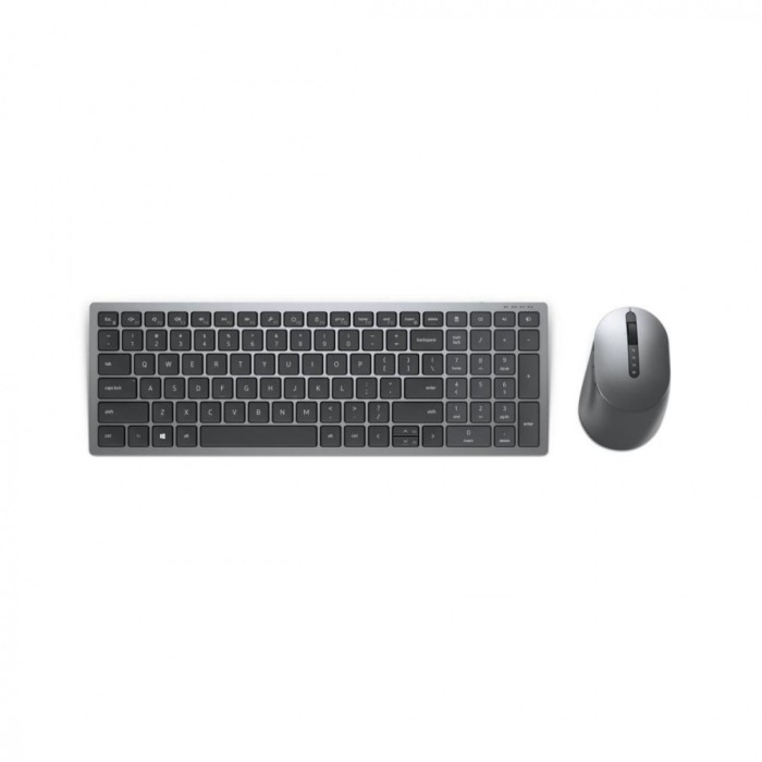 TASTATURA si Mouse DELL, &quot;KM7120W&quot;, wireless, butoane programabile taste format standard (104-108 taste), mouse gri, 7/1 butoane, 101, &quot;580-AIWM&quot; (tim