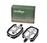 Pedale Bicicleta Wellgo, Filet 9/16, Negru/Argintiu - Durabile si Performante