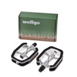 Set pedale Wellgo, filet 9/16, culoare negru/argintiu Cod:AWR0080