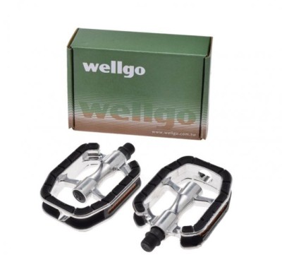 Set pedale Wellgo, filet 9/16, culoare negru/argintiu Cod:AWR0080 foto