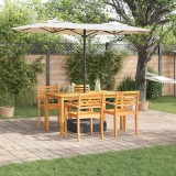 VidaXL Set de dining pentru grădină forma 5 piese din lemn masiv de acacia