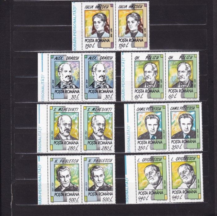 1994 LP 1362 ANIVERSARI COMEMORARI PERECHE SERII MNH