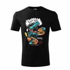 Tricou Personalizat Eat em Stay Hungry cu Dinozaur - Design Amuzant si Modern