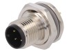 TE Connectivity Conector M12 Tată IP67 4 pini Montare Panou Cod A