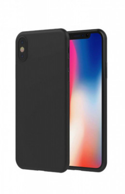 Husa telefon Silicon Apple iPhone X iPhone XS matte black foto