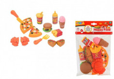 Set De Joaca Bucatarie Fast Food Globo Wtoy Alimente Cu Velcro 15 Piese foto