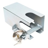 Blocaj antifurt metalic inoxidabil, 2 chei, 110x110x217 mm, pentru cupla remorcare Breckner Germany