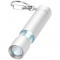 Breloc lanterna cu led alb, Everestus, KR0582, aluminiu, gri, laveta inclusa