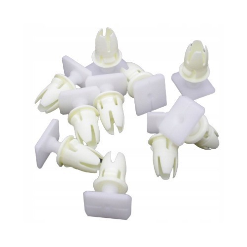 Set 10 clipsuri ornament Mercedes Clasa Clk (C208) 06.97-02.03, Clasa E (W210), Clasa Slk (R170) 09.96-10.04, inferior fitting, garnitura usa