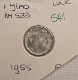 541 Taiwan 1 Jiao 44 (1955) KM#533, excelenta