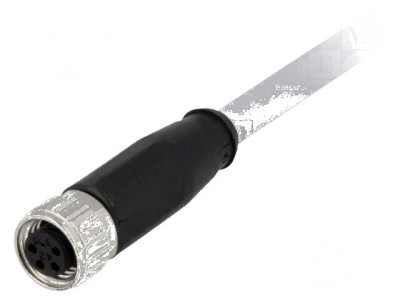 Conector M8 mamă 4 pini cu cablu 0,5m PVC foto