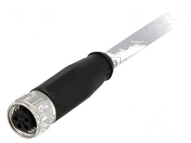 Conector M8 mamă 4 pini cu cablu 0,5m PVC