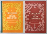 CULEGERE DE TEXTE LITERARE , PENTRU CLASELE V - VIII , de VASILE TEODORESCU , 1983