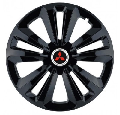 Set 4 Capace Roti, potrivite jantelor de R15, pentru Mitsubishi, model terra negru foto
