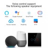 Intrerupator inteligent cu touch Tuya, Life Smart, Wi-Fi, RF433, cu sau fara nul, 3 canale, 10A, Sticla securizata, Negru @SmartWiz smw41, Altele