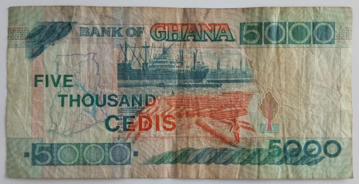 Bancnota Ghana - 5000 Cedis 01-12-1997