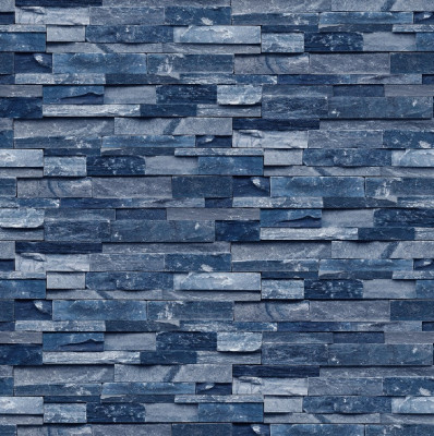 Autocolant Zid piatra subtire albastra, 135 x 225 cm foto