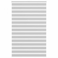 vidaXL Jaluzea tip zebra gri deschis lățime țesătură 135,9cm poliester