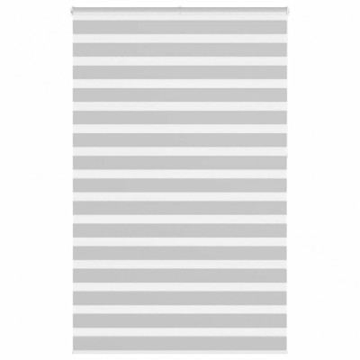 Jaluzea tip zebra gri deschis lățime țesătură 135,9cm poliester foto