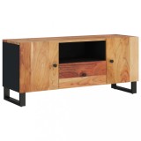 Cumpara ieftin Dulap TV, 105x33,5x46 cm, lemn masiv de acacia&amp;lemn prelucrat