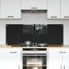 VidaXL Spate de bucătărie Negru 70 x 50 cm sticlă securizată 3415543