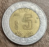 C50 - Moneda foarte veche - Mexic - 5 pesos - 2001