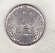 bnk mnd Romania 100 lei 1992 , varianta 2 foto